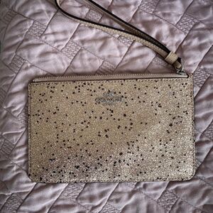 Coach Glitter Wristlet